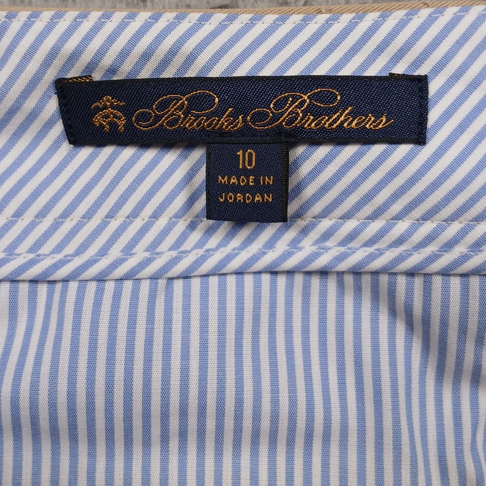 Brooks Brothers Women's Dress Pants Size 10 Tan Khaki Straight Leg read - Picture 4 of 9